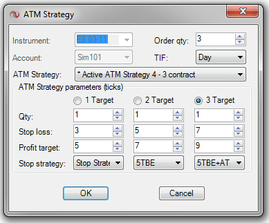 NinjaTrader ATM Strategy