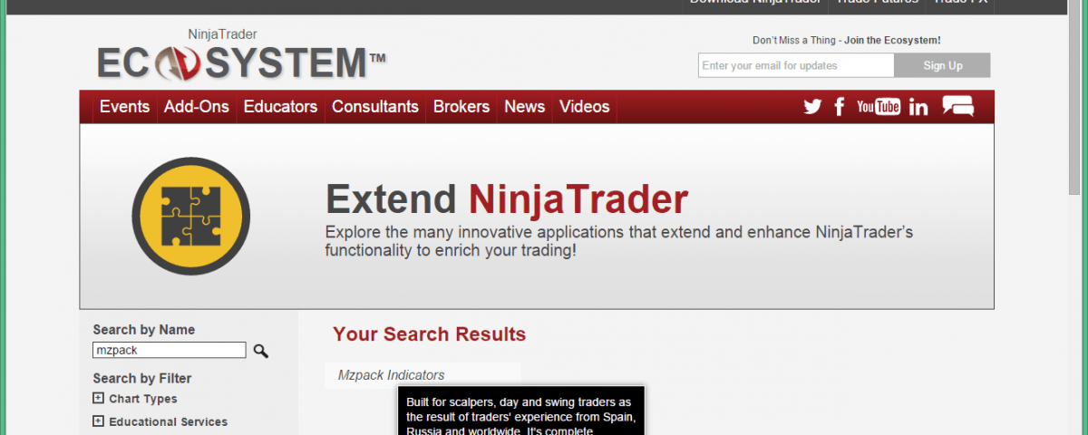 MZpack принят в NinjaTrader Ecosystem